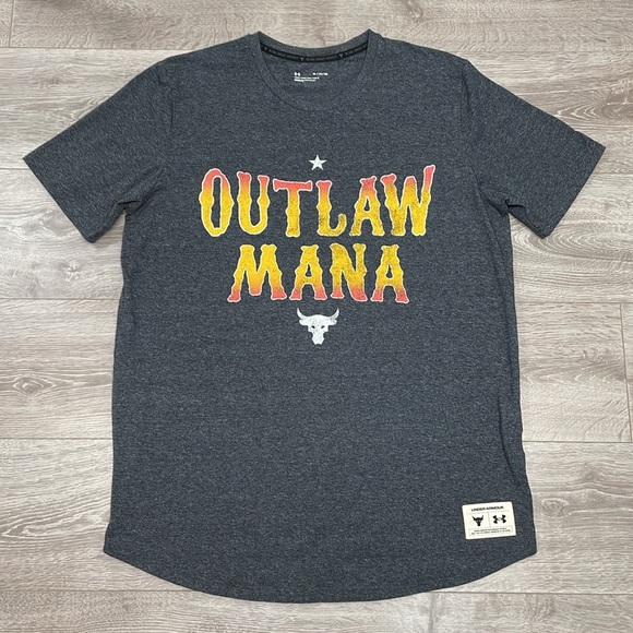 NWOT Under Armour Project Rock Outlaw Mana Short Sleeve Graphic Tee XL - Picture 3 of 13
